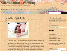 Tablet Screenshot of anaturalhomebirth.wordpress.com