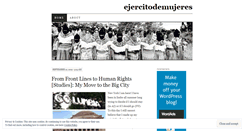 Desktop Screenshot of ejercitodemujeres.wordpress.com