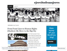 Tablet Screenshot of ejercitodemujeres.wordpress.com