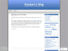 Tablet Screenshot of klaubert.wordpress.com