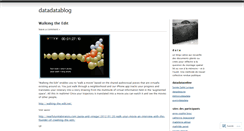 Desktop Screenshot of datadatablog.wordpress.com