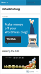 Mobile Screenshot of datadatablog.wordpress.com