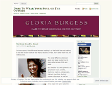 Tablet Screenshot of gloriaburgess.wordpress.com