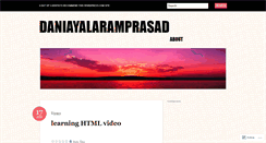 Desktop Screenshot of daniayalaramprasad.wordpress.com