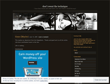 Tablet Screenshot of dontsweatit.wordpress.com
