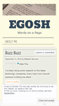 Mobile Screenshot of egosh.wordpress.com