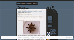 Desktop Screenshot of grainfreegranolahead.wordpress.com