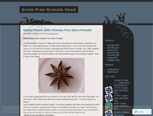 Tablet Screenshot of grainfreegranolahead.wordpress.com