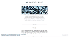 Desktop Screenshot of mrbsure.wordpress.com