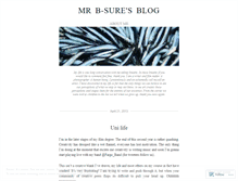 Tablet Screenshot of mrbsure.wordpress.com