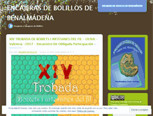 Tablet Screenshot of encajeras.wordpress.com