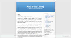 Desktop Screenshot of mattgoessailing.wordpress.com