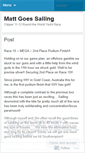Mobile Screenshot of mattgoessailing.wordpress.com