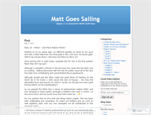 Tablet Screenshot of mattgoessailing.wordpress.com