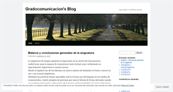 Desktop Screenshot of gradocomunicacion.wordpress.com
