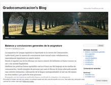 Tablet Screenshot of gradocomunicacion.wordpress.com