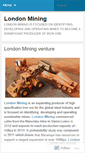Mobile Screenshot of londonminingcorp.wordpress.com