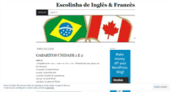 Desktop Screenshot of escolinhadelinguas.wordpress.com