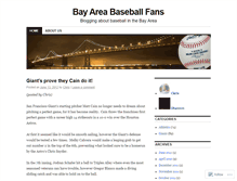 Tablet Screenshot of bayareabaseballfans.wordpress.com