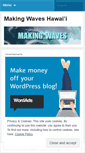 Mobile Screenshot of makingwaves808.wordpress.com