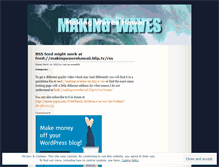 Tablet Screenshot of makingwaves808.wordpress.com