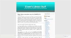 Desktop Screenshot of eileenslibrarystuff.wordpress.com