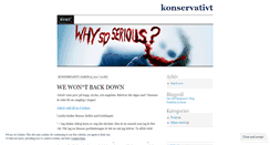 Desktop Screenshot of konservativt.wordpress.com