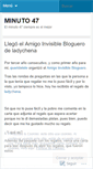 Mobile Screenshot of minuto47.wordpress.com