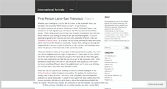 Desktop Screenshot of internationalarrivals.wordpress.com