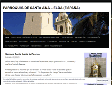 Tablet Screenshot of parroquiadesantaana.wordpress.com