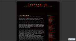 Desktop Screenshot of cdjazzblog.wordpress.com