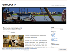 Tablet Screenshot of fermoposta.wordpress.com