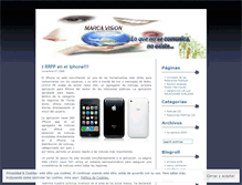 Tablet Screenshot of marcavision.wordpress.com