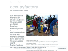 Tablet Screenshot of occupyfactory.wordpress.com