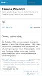 Mobile Screenshot of familiavalentim.wordpress.com