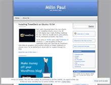 Tablet Screenshot of milinpaul.wordpress.com