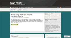 Desktop Screenshot of dontpanictrent.wordpress.com