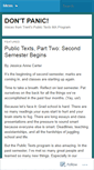 Mobile Screenshot of dontpanictrent.wordpress.com