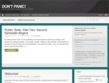Tablet Screenshot of dontpanictrent.wordpress.com