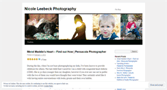 Desktop Screenshot of nicoleleebeckphotography.wordpress.com