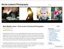 Tablet Screenshot of nicoleleebeckphotography.wordpress.com