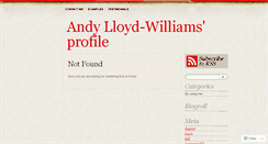 Desktop Screenshot of andrewlloydwilliams.wordpress.com