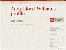 Tablet Screenshot of andrewlloydwilliams.wordpress.com