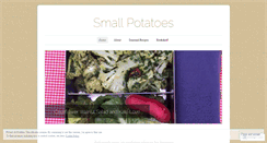 Desktop Screenshot of eatingsmallpotatoes.wordpress.com