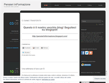 Tablet Screenshot of pensieriinformazione.wordpress.com
