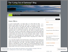 Tablet Screenshot of livingoutofdarkness.wordpress.com