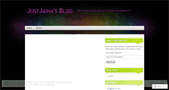 Desktop Screenshot of justjaina.wordpress.com