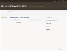 Tablet Screenshot of aliceinculinarywonderland.wordpress.com
