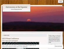 Tablet Screenshot of equatorastronomy.wordpress.com