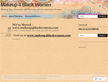 Tablet Screenshot of makeup4blackwomen.wordpress.com